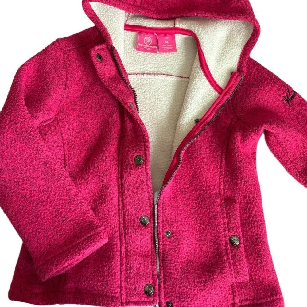 Weatherproof Fuchsia Kids Hooded Jacket